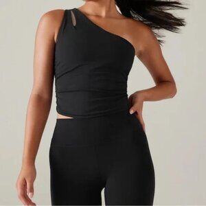 Athleta Transcend Aysmetrical Tank in Black
